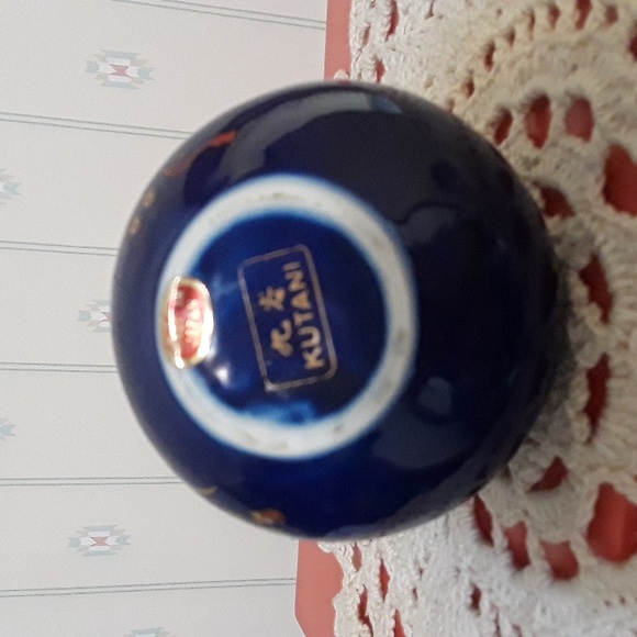 Vintage Porcelain Toothpick Holder Made in Japan Bamboo Handle. - Picture 4 of 6